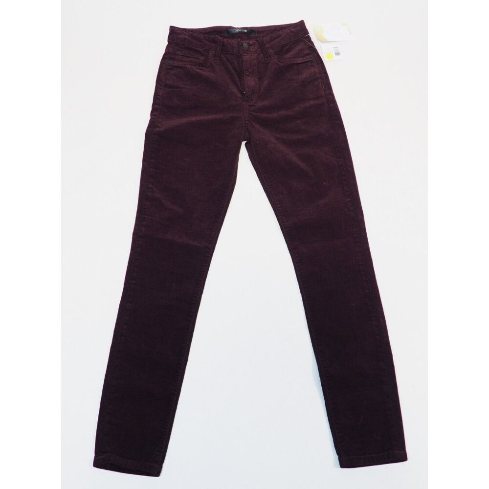 Joe's Jeans Purple Velvet Charlie High Rise Skinny Ankle Jeans, Size 24, NWT!